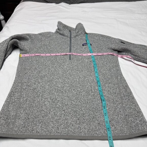 Patagonia Women’s Better Sweater 1/4 Zip Light Gray Size M EUC - Picture 7 of 9
